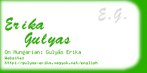 erika gulyas business card