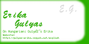 erika gulyas business card